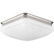 Led Square LED 11.38 inch Brushed Nickel Flush Mount Ceiling Light