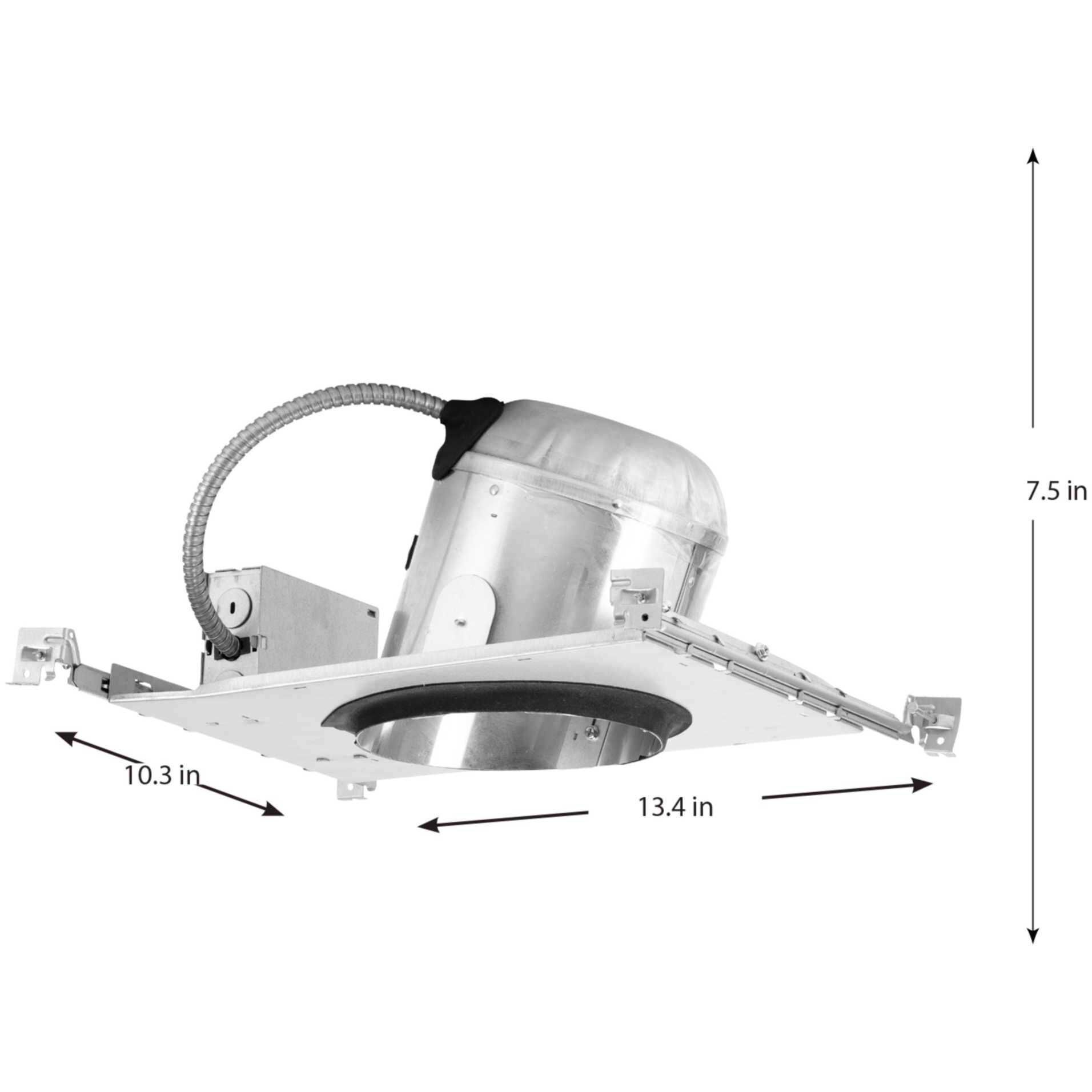 6in Slope Recessed Housing BR-30 Unfinished Recessed Can in Non-IC Rated, New Construction, Non-IC