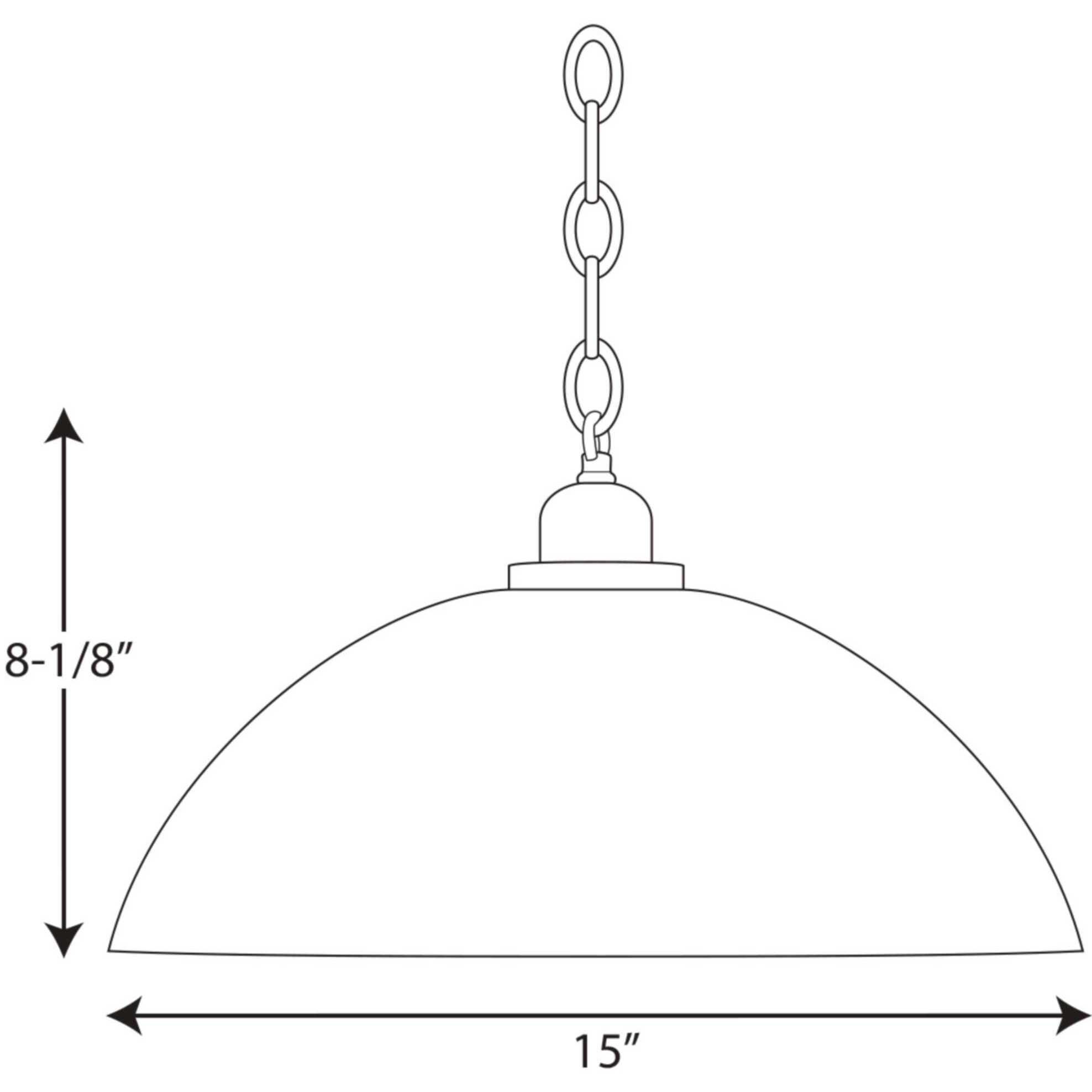 Classic Dome 1 Light 15 inch Antique Bronze Pendant Ceiling Light