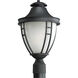 Fairview 1 Light 18.25 inch Textured Black Outdoor Post Lantern