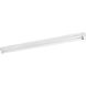 Modular Fluorescent 2 Light 3 inch White Flush Mount Ceiling Light