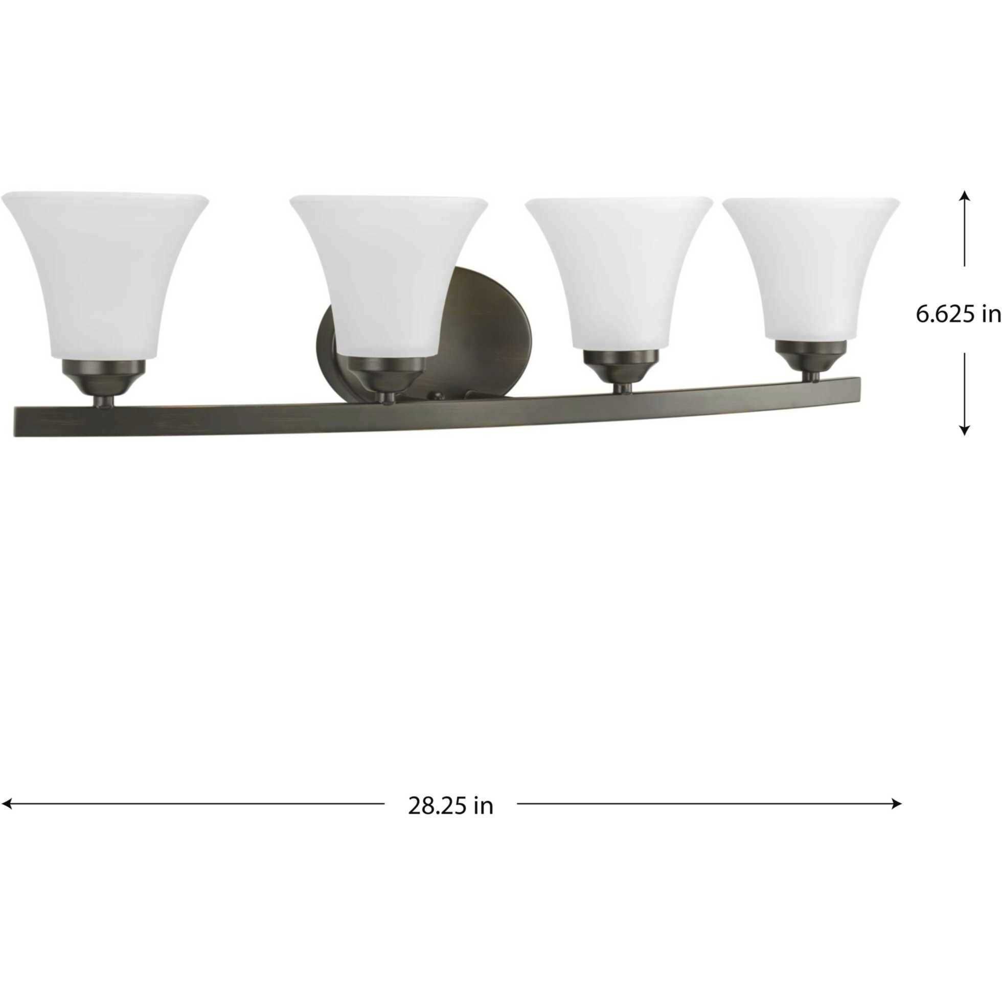 Adorn 4 Light 28.25 inch Antique Bronze Bath Vanity Wall Light