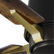 Lindale 52 inch Architectural Bronze with Distressed Walnut Blades Ceiling Fan