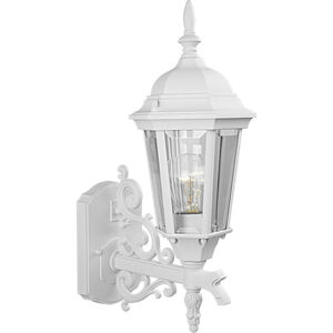 Welbourne 1 Light 17 inch Textured White Outdoor Wall Lantern, Small