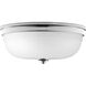 Topsail 3 Light 15 inch Polished Chrome Flush Mount Ceiling Light