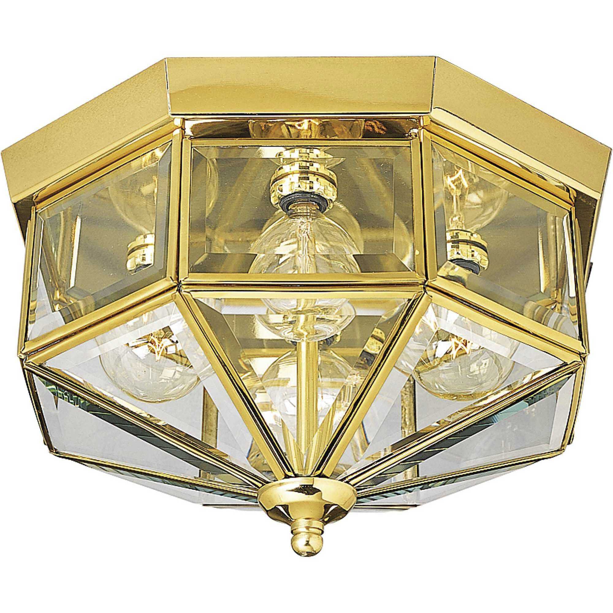 Glass brass ceiling light on sale