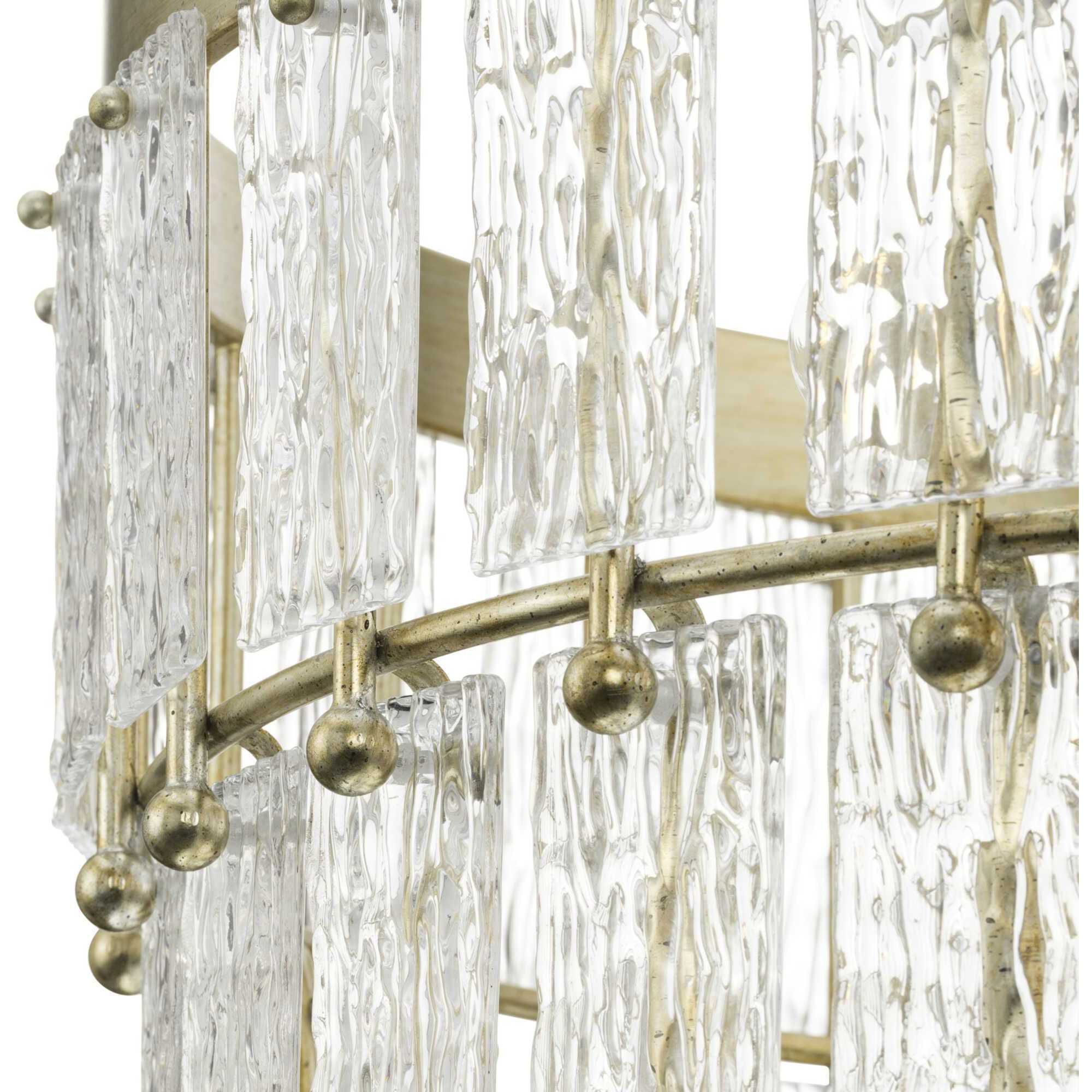Chevall 6 Light 24.87 inch Gilded Silver Chandelier Ceiling Light, Design Series