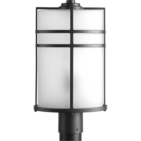 Format 1 Light 17 inch Textured Black Outdoor Post Lantern