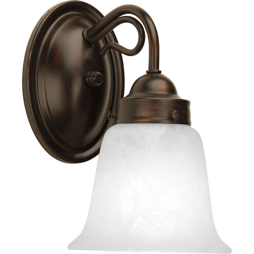 Bedford 1 Light 5 inch Antique Bronze Bath Vanity Wall Light in Alabaster Glass