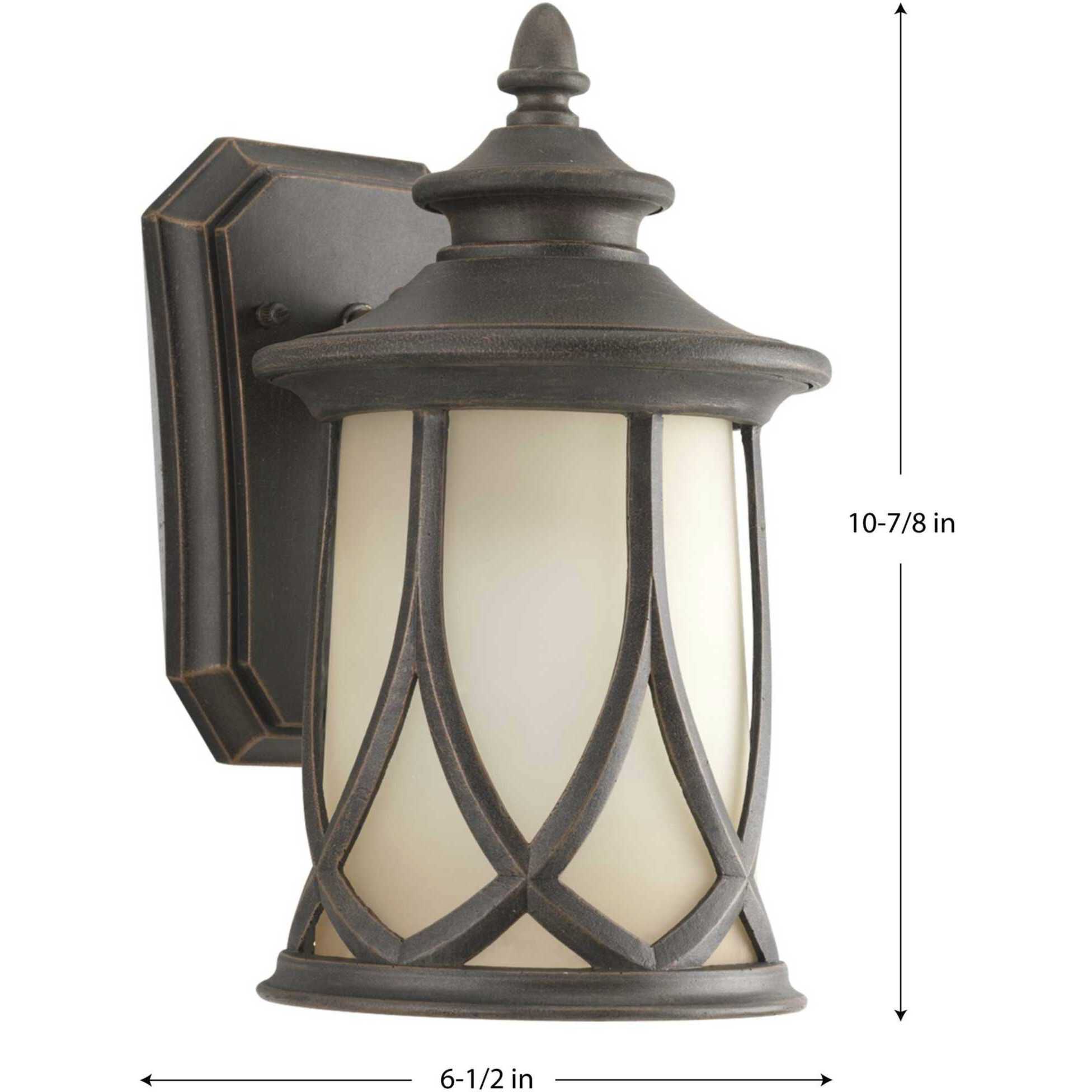 Resort 1 Light 11 inch Aged Copper Outdoor Wall Lantern, Small