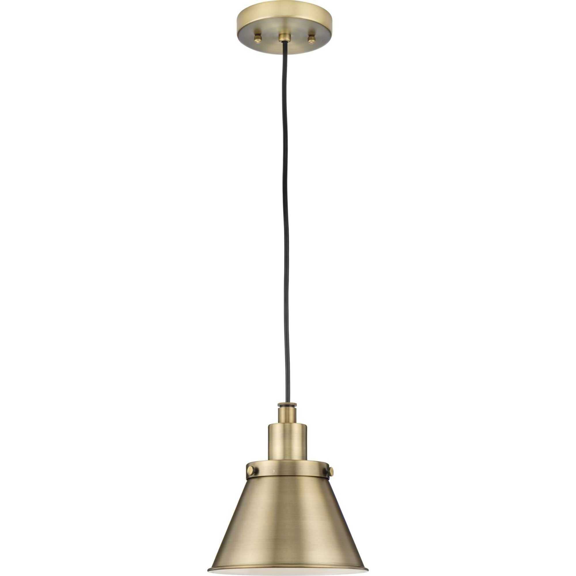 Progress P500383-163 Hinton 1 Light 8.25 inch Vintage Brass