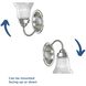 Economy Fluted Glass 1 Light 4.88 inch Brushed Nickel Bath Vanity Wall Light in Clear Prismatic