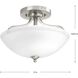 Laird 2 Light 13 inch Brushed Nickel Semi-Flush Mount Convertible Ceiling Light 