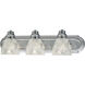 Crystal Cut Glass 3 Light 24 inch Polished Chrome Bath Vanity Wall Light