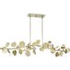 Laurel 7 Light 50.5 inch Gilded Silver Linear Chandelier Ceiling Light, Design Series