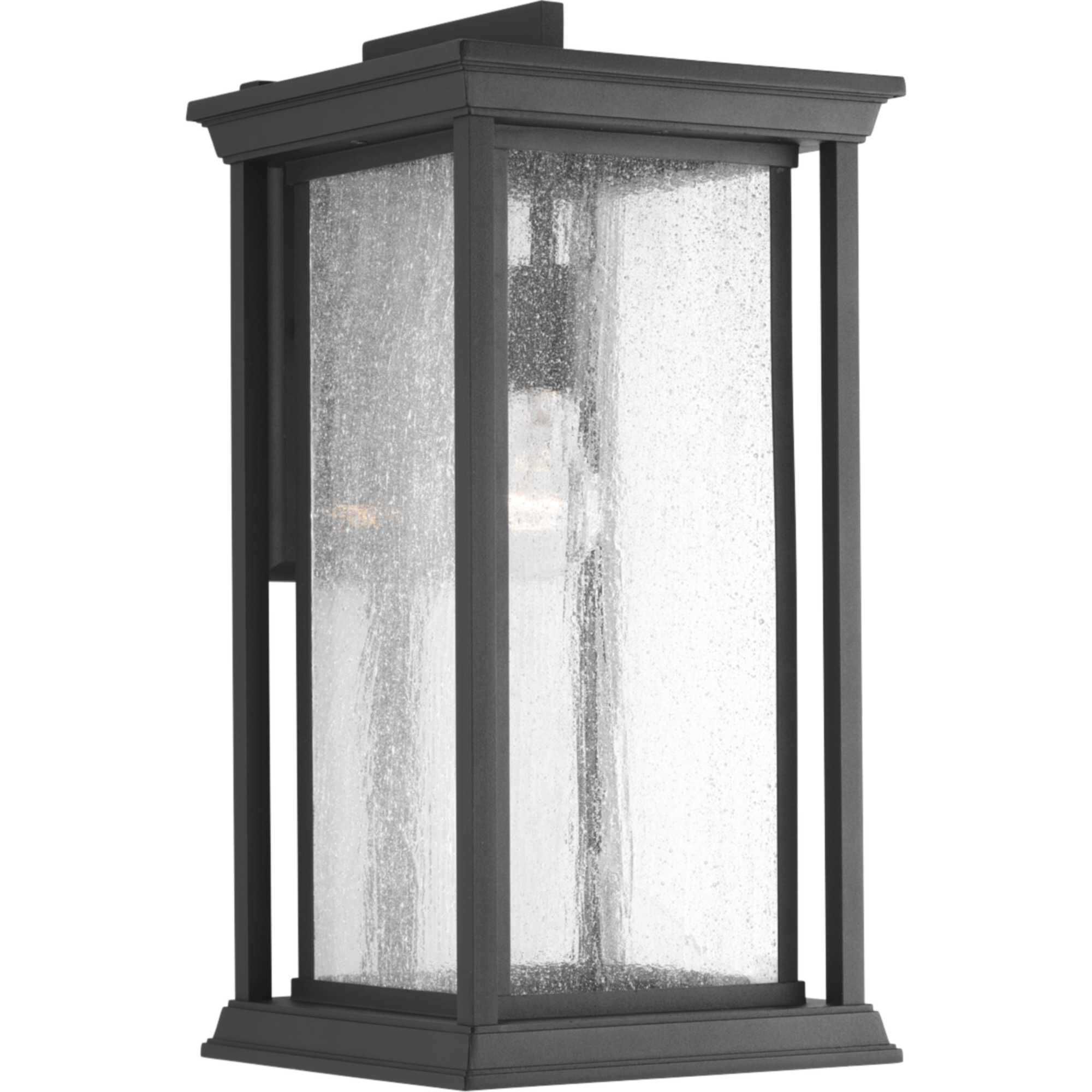 Endicott 1 Light 18 inch Textured Black Outdoor Wall Lantern, Large 