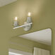Replay 2 Light 13 inch Brushed Nickel Bath & Vanity Light Wall Light