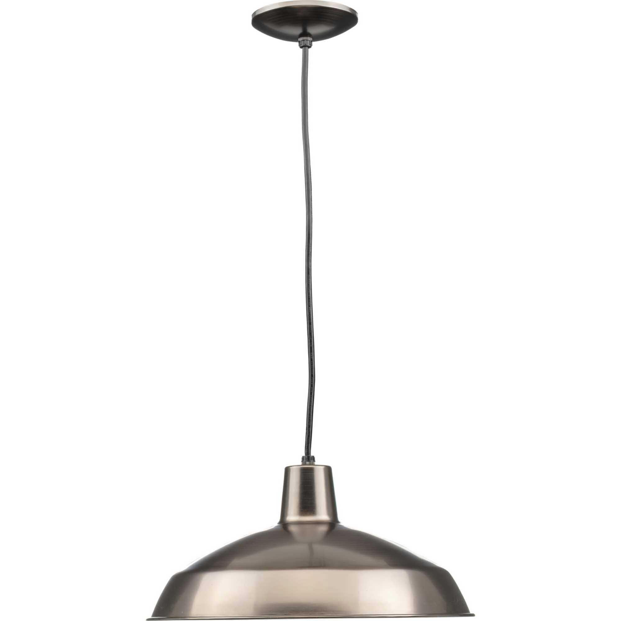 Metal Shade 1 Light Venetian Bronze Pendant Ceiling Light in Standard