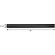 AirPro Forged Black Fan Downrod, 48in