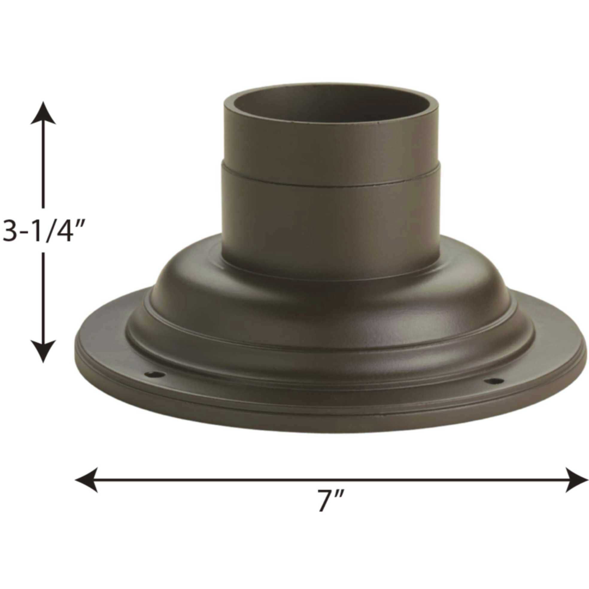 Pedestal Mounts Antique Bronze Outdoor Pedestal Mount, For Outdoor Lanterns