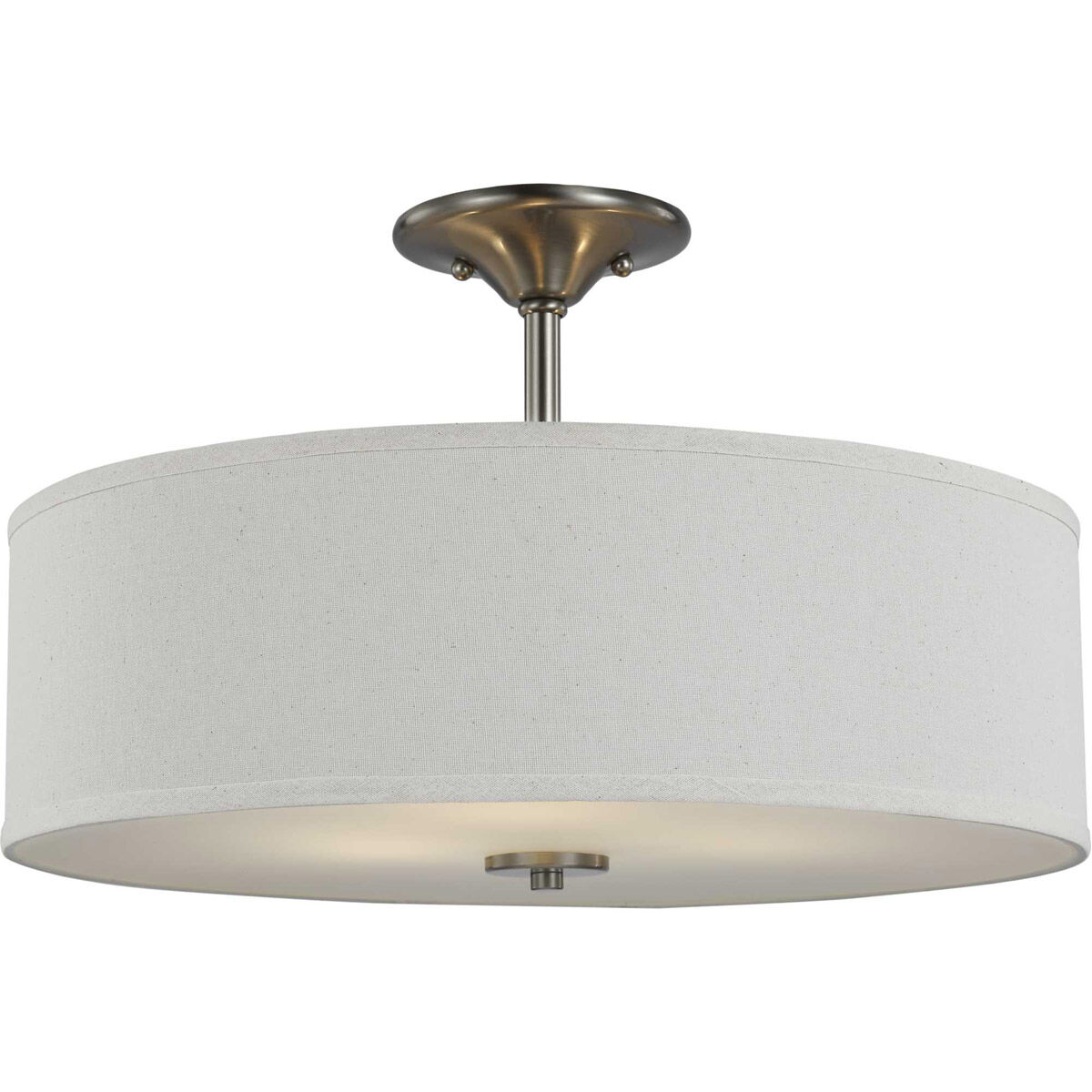 Inspire 3 Light 18 inch Brushed Nickel Semi-Flush Mount Ceiling Light