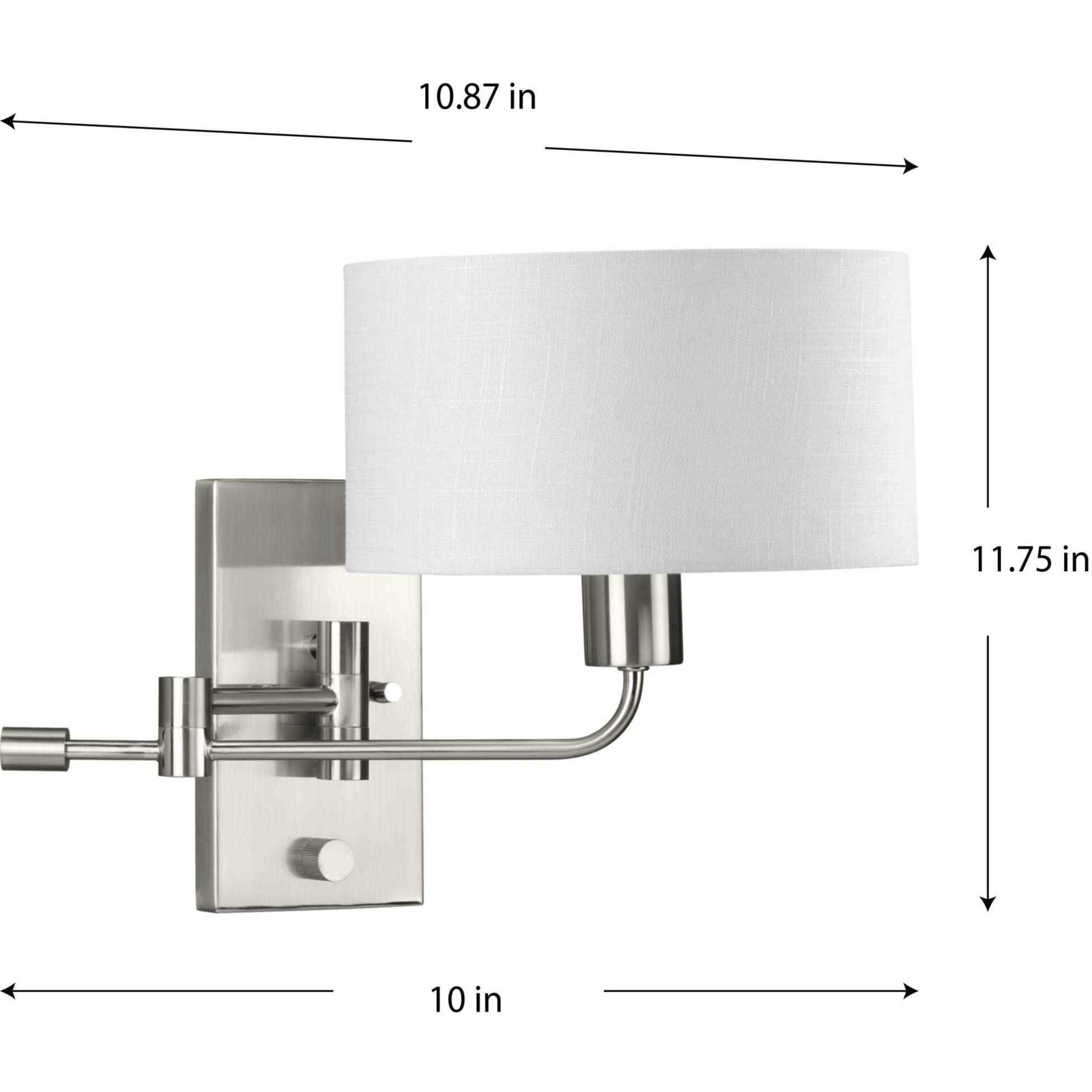 Carrick 1 Light 11 inch Brushed Nickel Wall Light