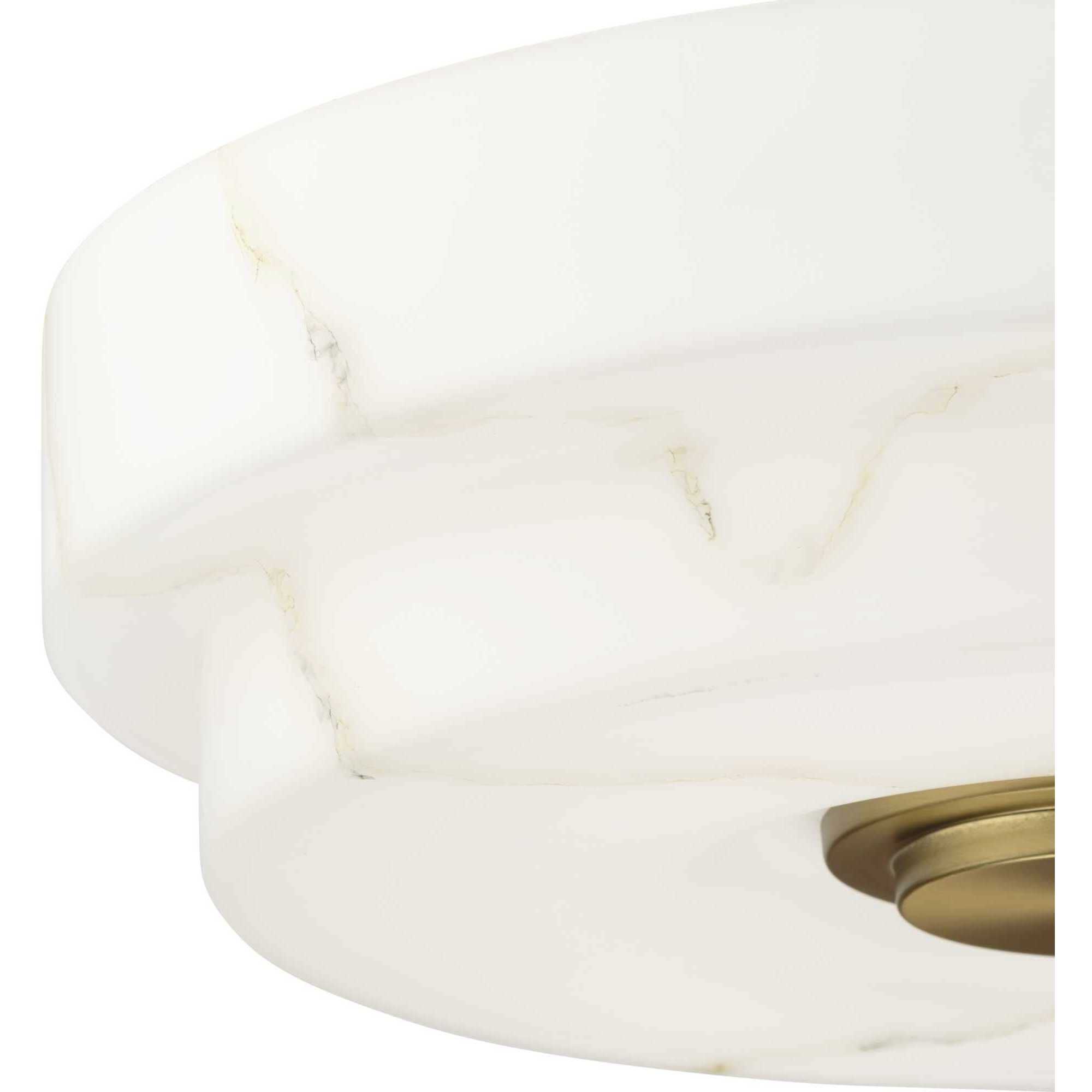 Tosca 3 Light 18 inch Brushed Bronze Semi-Flush Mount Ceiling Light, Design Series