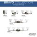 Bravo 1 Light 7 inch Antique Bronze Bath Vanity Wall Light in Bulbs Not Included, Etched