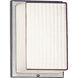 Hard-Nox 1 Light 8 inch White Outdoor Wall Lantern in Prismatic