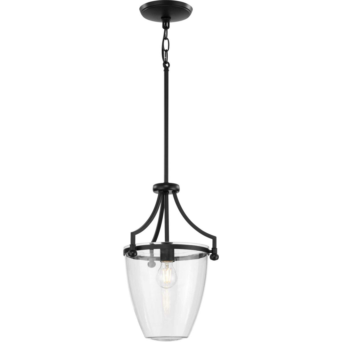 Parkhurst 1 Light 11.5 inch Matte Black Mini Pendant Ceiling Light