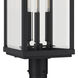 Gibbes Street 3 Light 27 inch Textured Black Outdoor Post Lantern, Design Series