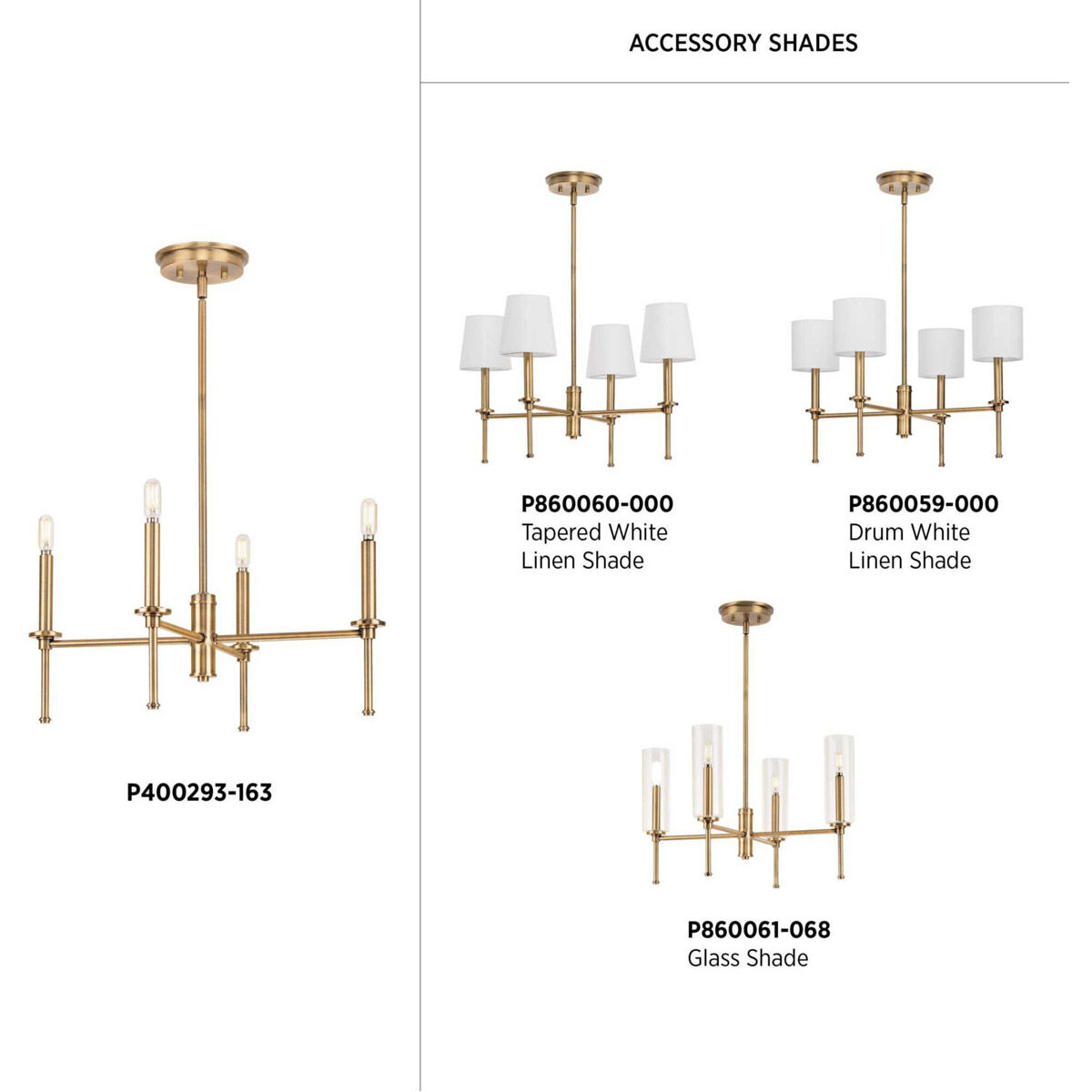 Elara 4 Light 23 inch Vintage Brass Chandelier Ceiling Light
