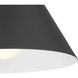 Ward 1 Light 7.37 inch Textured Black Outdoor Wall Lantern