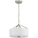 Goodwin 2 Light 13 inch Brushed Nickel Semi-Flush Mount Convertible Ceiling Light