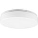 Acrylic Round 1 Light 11 inch White Flush Mount Ceiling Light