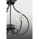 Whisp 6 Light 28 inch Graphite Chandelier Ceiling Light