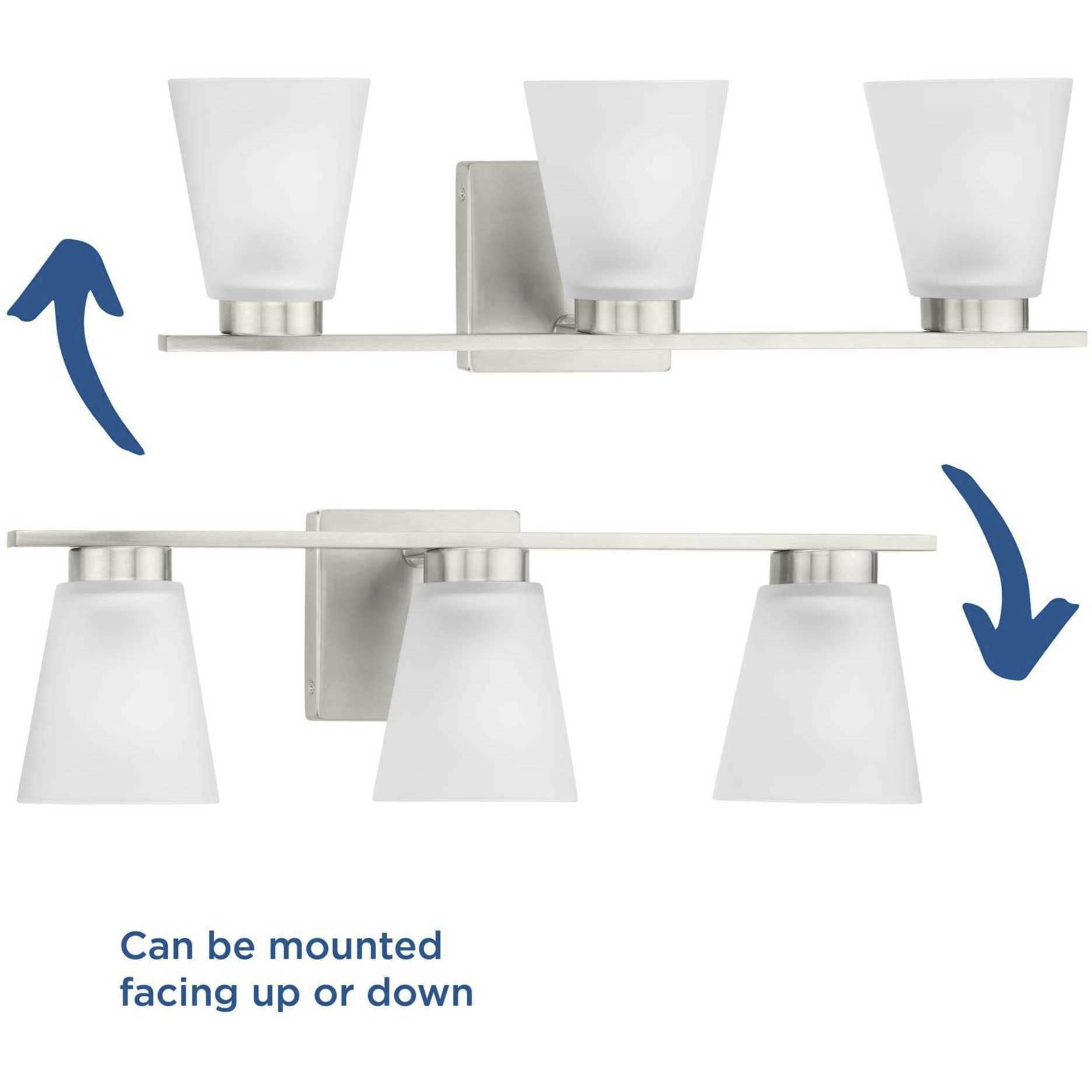 Tanner 3 Light 22 inch Brushed Nickel Vanity Light Wall Light