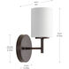 Replay 1 Light 5.13 inch Antique Bronze Bath Vanity Wall Light