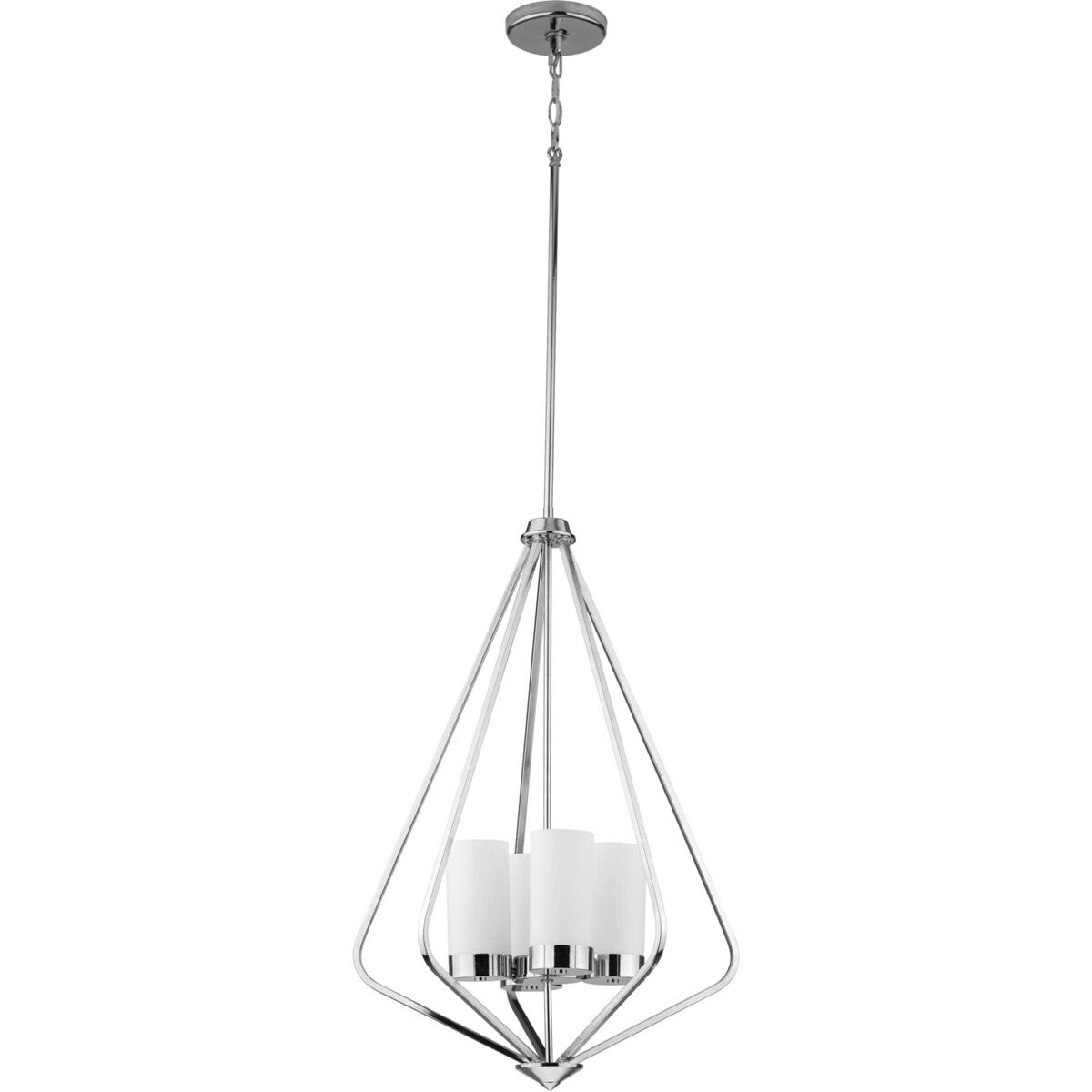 Elevate 4 Light 20 inch Polished Chrome Foyer Pendant Ceiling Light, Design Series