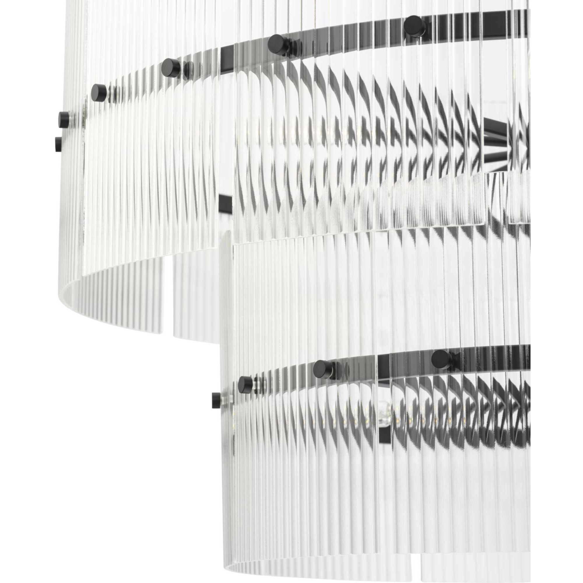 Seville 9 Light 37.87 inch Matte Black Chandelier Ceiling Light, Design Series