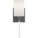 Lisbon 1 Light 5 inch Matte Black Bath Vanity Wall Light, Design Series
