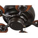 Edgefield 52 inch Architectural Bronze with Classic Walnut/Medium Cherry Blades Ceiling Fan