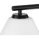 Copeland 3 Light 24 inch Matte Black Vanity Light Wall Light