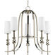 LadyLuck 5 Light 26 inch Polished Nickel Chandelier Ceiling Light