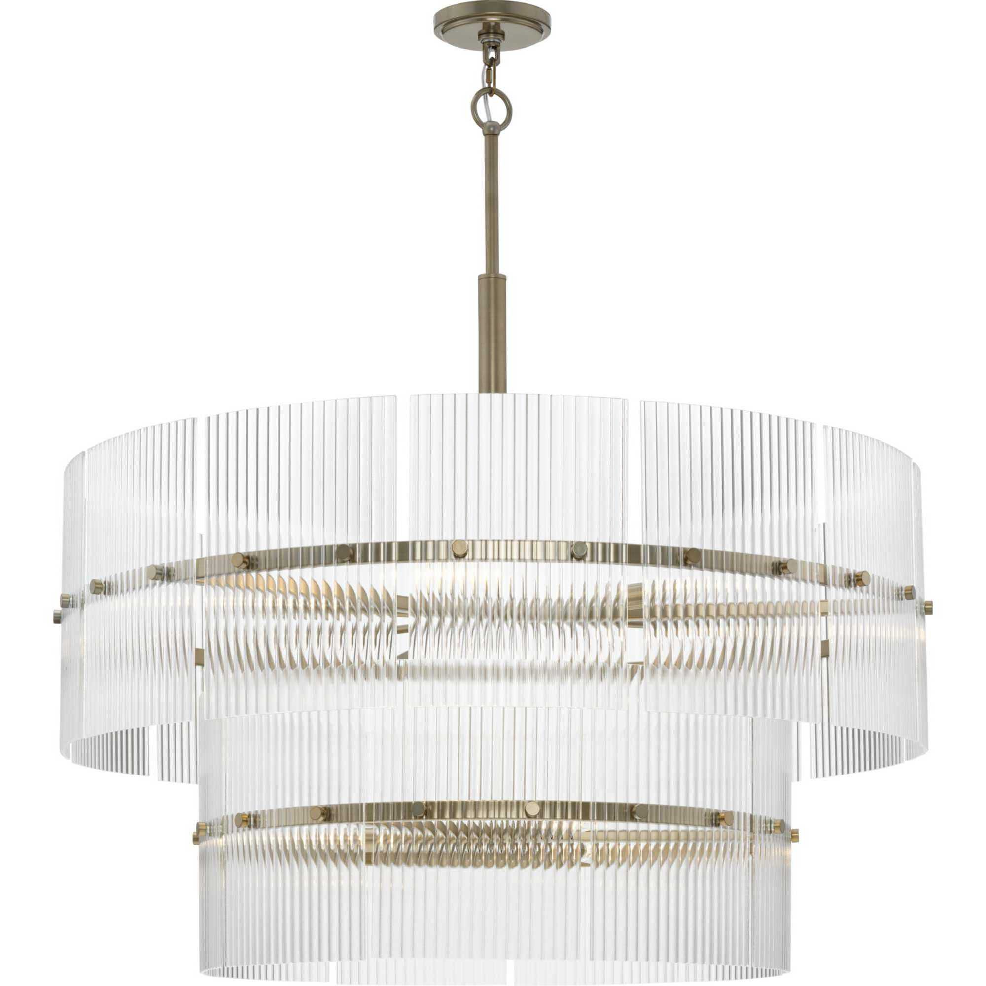 ②0328/1730 Progress P400390-205 Seville 9 Light 37.87 inch Soft Gold