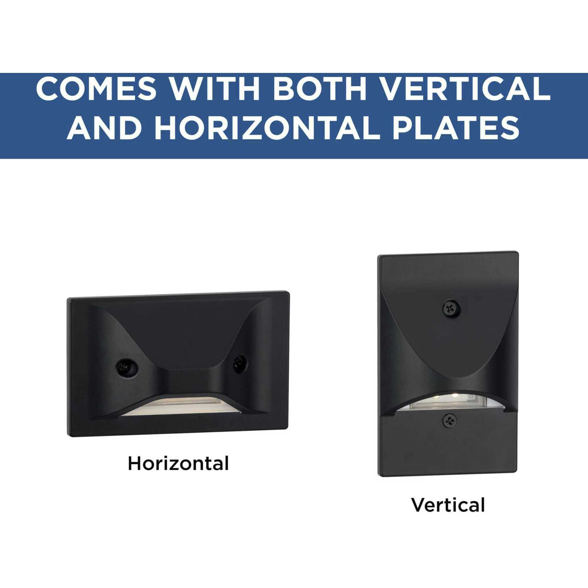 LED Step Lights 120 4.5 watt Black Indoor/Outdoor Step Light, Progress LED