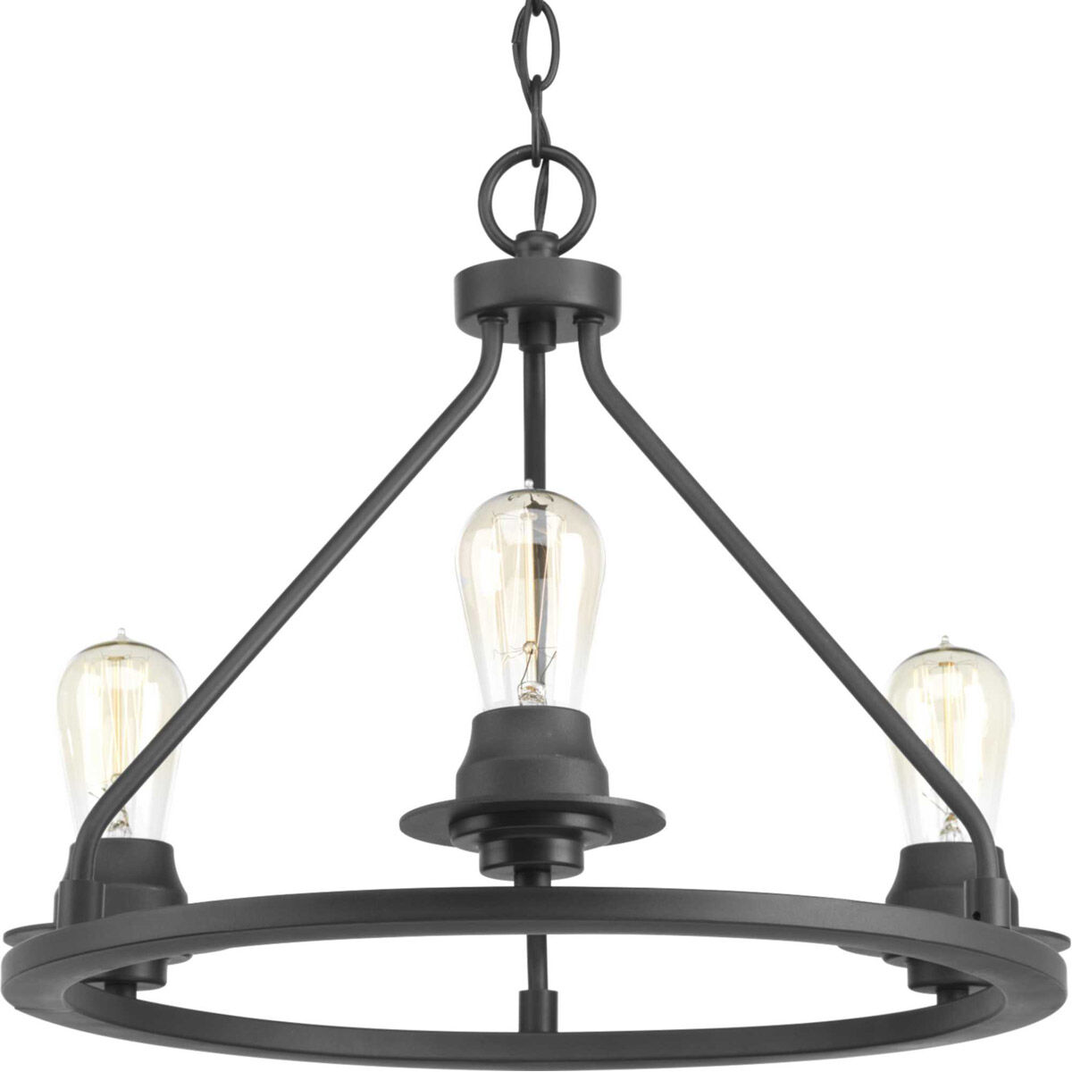 Debut 3 Light 20 inch Graphite Semi-Flush Mount Convertible Ceiling Light, Design Series