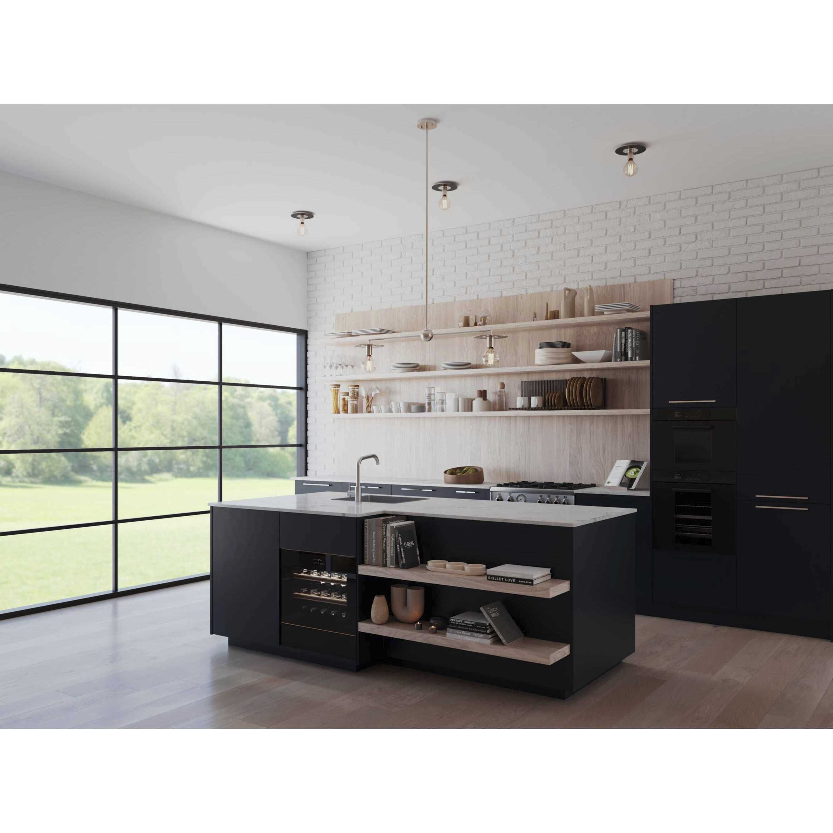 Trimble 2 Light 44 inch Brushed Nickel Linear Chandelier Ceiling Light, Design Series