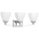 Callison 3 Light 24 inch Polished Chrome Bath Vanity Wall Light
