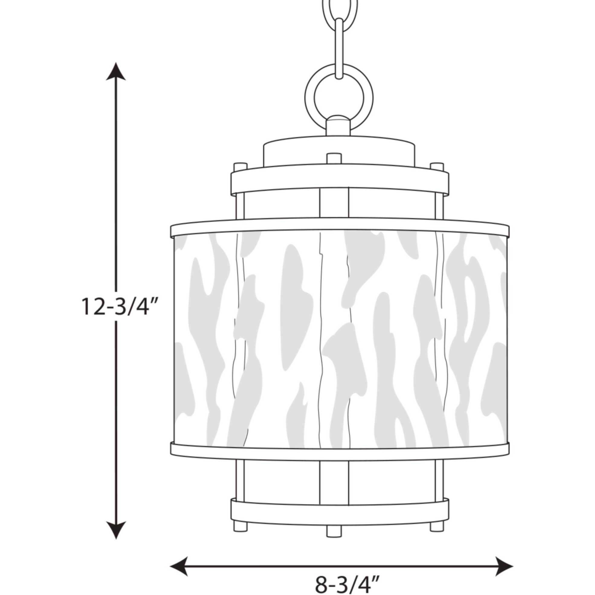 Bay Court 1 Light 8.75 inch Brushed Nickel Hanging Lantern Pendant Ceiling Light